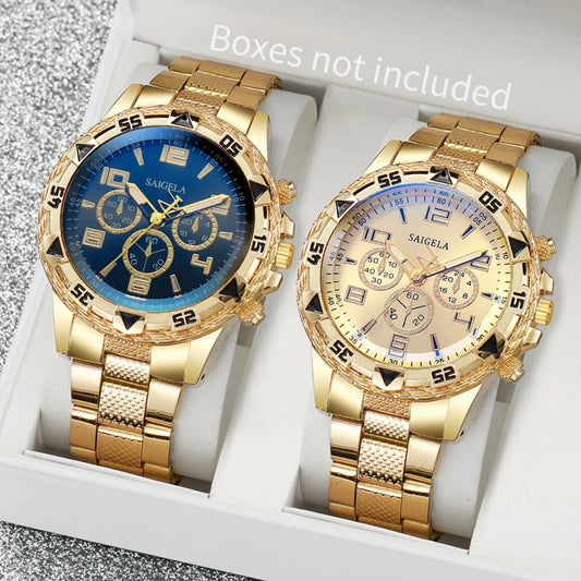 Men's Arabic Dial Watch Set